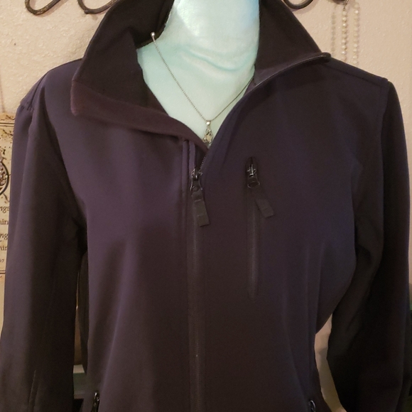 Pulse Black Zip Up Jacket Size Large - Picture 2 of 5